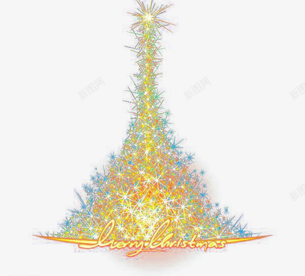 圣诞树png免抠素材_88icon https://88icon.com LED灯 亮点 光 光圈 光影 光斑 光晕 光束 光线 唯美 圣诞树 圣诞节 炫彩 色彩 英文字体