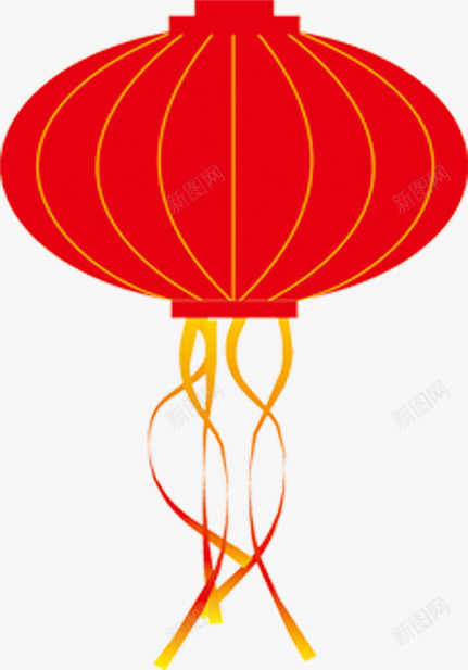 手绘红色灯笼春节卡片png免抠素材_88icon https://88icon.com 卡片 春节 灯笼 红色