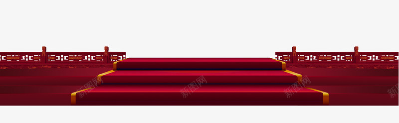 宝贝台阶展台png免抠素材_88icon https://88icon.com 中国风 天猫淘宝宝贝展示台 宝贝台阶展台 年会台子 年会台阶 新年元素 红色
