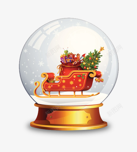 水晶球圣诞节png免抠素材_88icon https://88icon.com 圣诞节素材 圣诞节素材图片 水晶球精品礼物 水晶球装饰礼品
