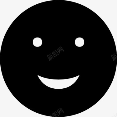表情微笑的表情黑脸象征图标图标