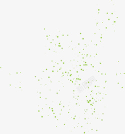 扁平风格合成创意绿色的星光元素素材