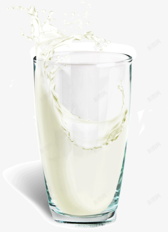 牛奶玻璃杯png免抠素材_88icon https://88icon.com 杯子 液体 牛奶 玻璃杯
