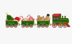 斑马Q版下载可爱圣诞火车高清图片