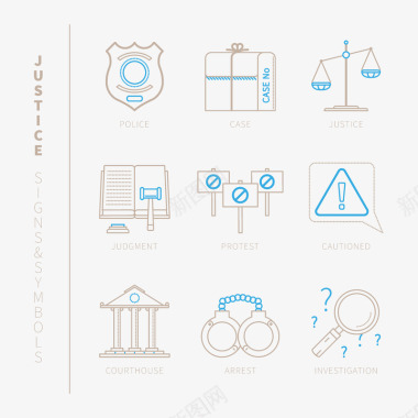 图片动画ppt简约线性图标图标