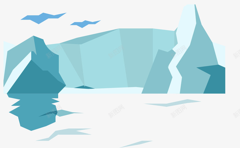 南极冰山手绘png免抠素材_88icon https://88icon.com 冰山 冰河世纪 南极 南极冰山 手绘冰山 模型 水面结冰 雪花