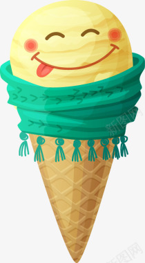 冷饮背景美味的冰淇淋美食图标图标