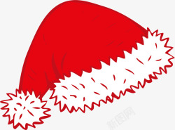 矢量商务圣诞背景红色的圣诞帽矢量图高清图片