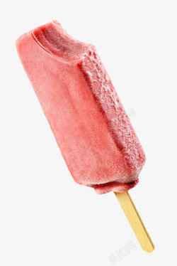 解暑止渴一根粉红色解暑食品冰棍高清图片