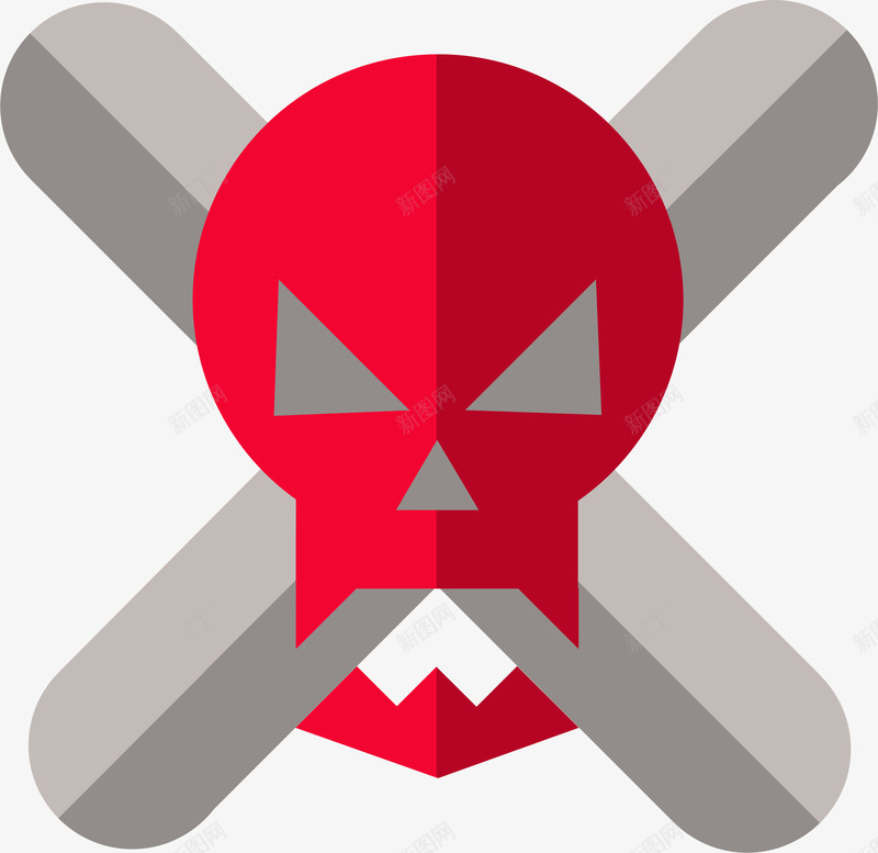 病毒威胁png免抠素材_88icon https://88icon.com 入侵 威胁 电脑病毒 矢量图案 红色骷髅头 黑客 黑客小人
