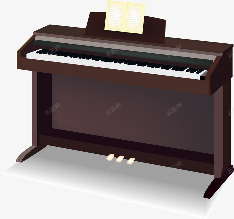 钢琴元素矢量图ai免抠素材_88icon https://88icon.com 乐器 动感 活力 炫彩 电吉他 跳动 音乐元素 矢量图