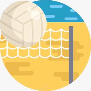 沙滩排球沙滩排球图标icon图标
