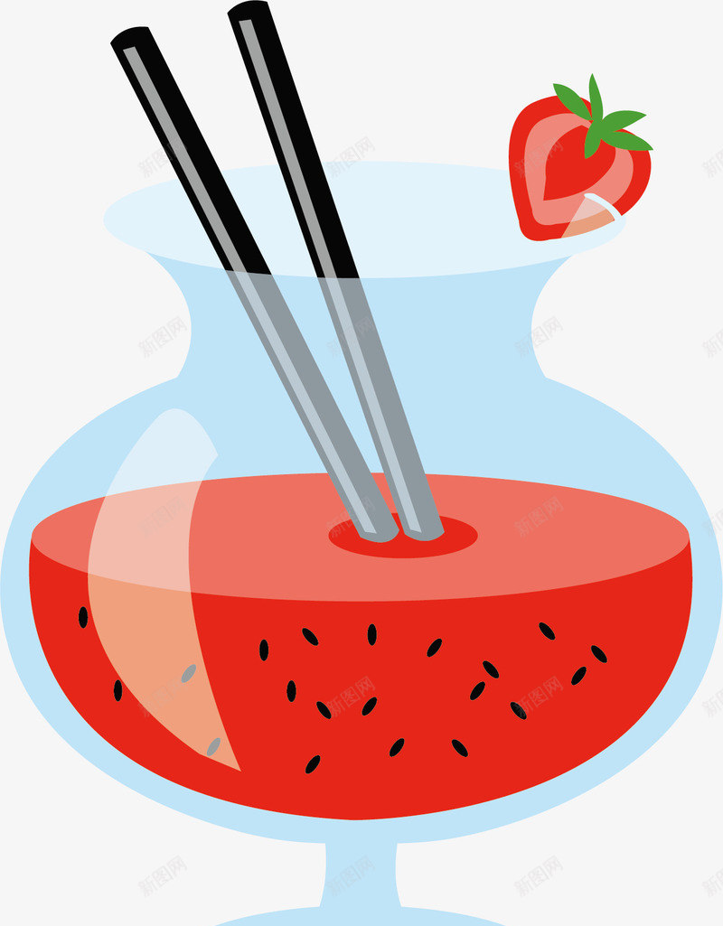 新鲜草莓汁png免抠素材_88icon https://88icon.com 矢量素材 红色草莓汁 自制果汁 草莓汁 鲜榨果汁