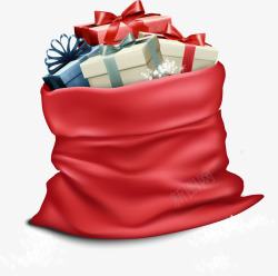 红色包裹圣诞节圣诞礼物包裹高清图片