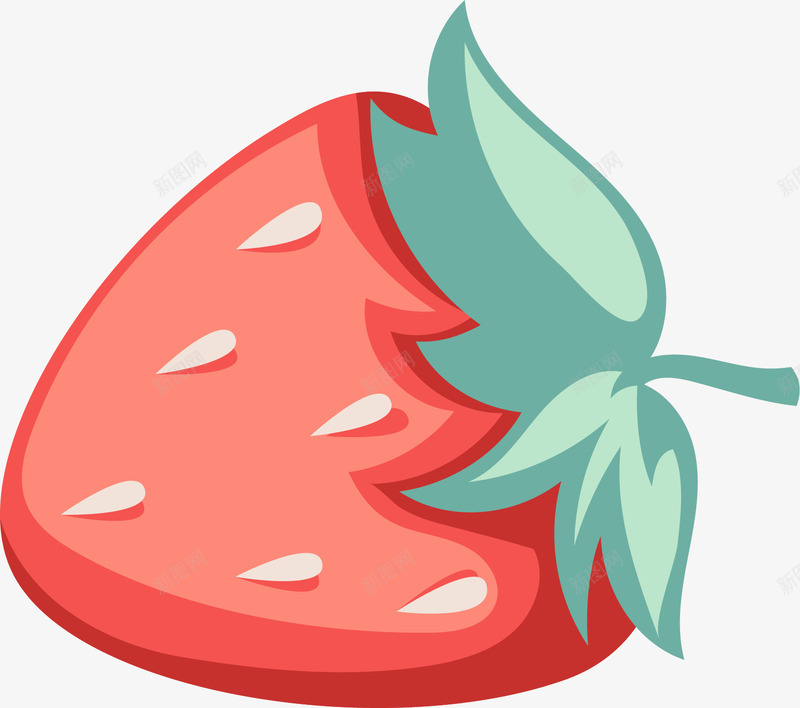 粉色草莓水果装饰图案png免抠素材_88icon https://88icon.com 卡通可爱 水果 矢量图案 粉色 草莓 装饰
