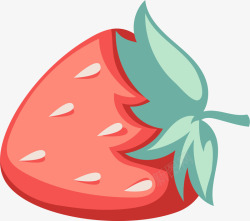粉色草莓水果装饰图案素材