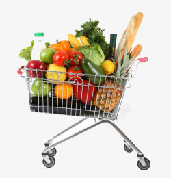 一购物车水果蔬菜素材