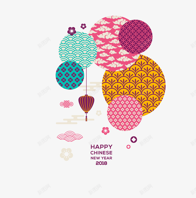 彩色吉祥图案png免抠素材_88icon https://88icon.com 300像素图 EPS免抠 吉祥 大图免抠 彩色图案 手绘 新年 装饰 高清免抠