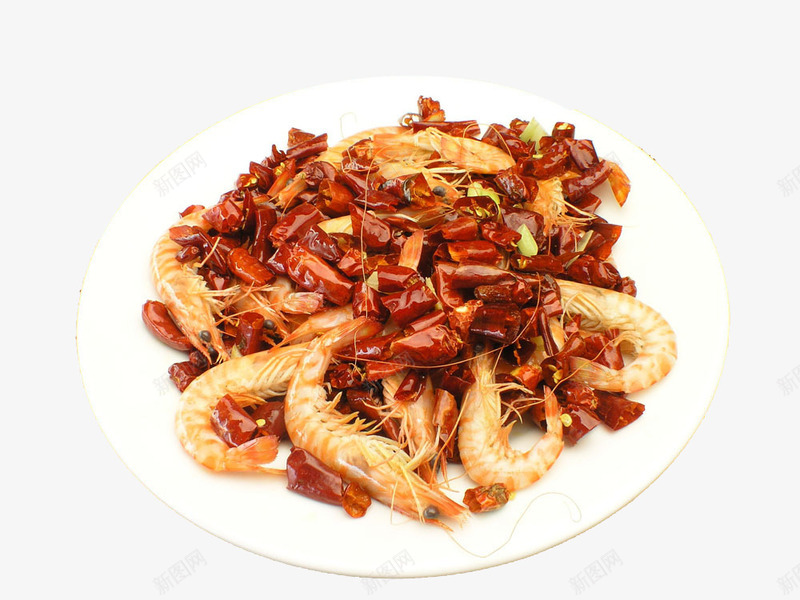 糊辣基围虾png免抠素材_88icon https://88icon.com 产品实物 基围虾 盘子 糊辣基围虾图片素材免费下载 美味 美食 菜肴 辣椒