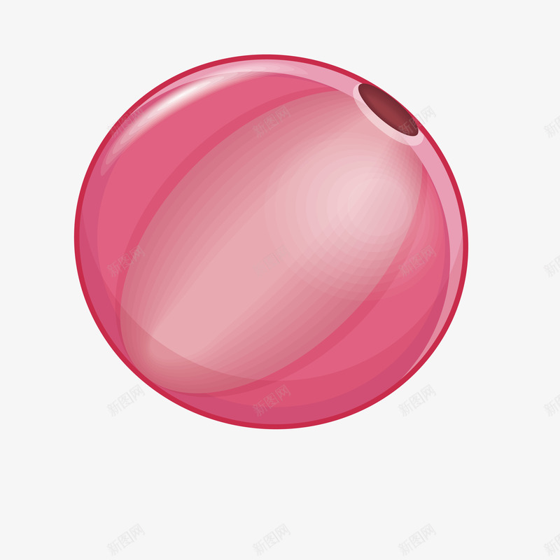 粉红色小皮球png免抠素材_88icon https://88icon.com 婴儿 小女生 淘宝海报 玩具 矢量小皮球