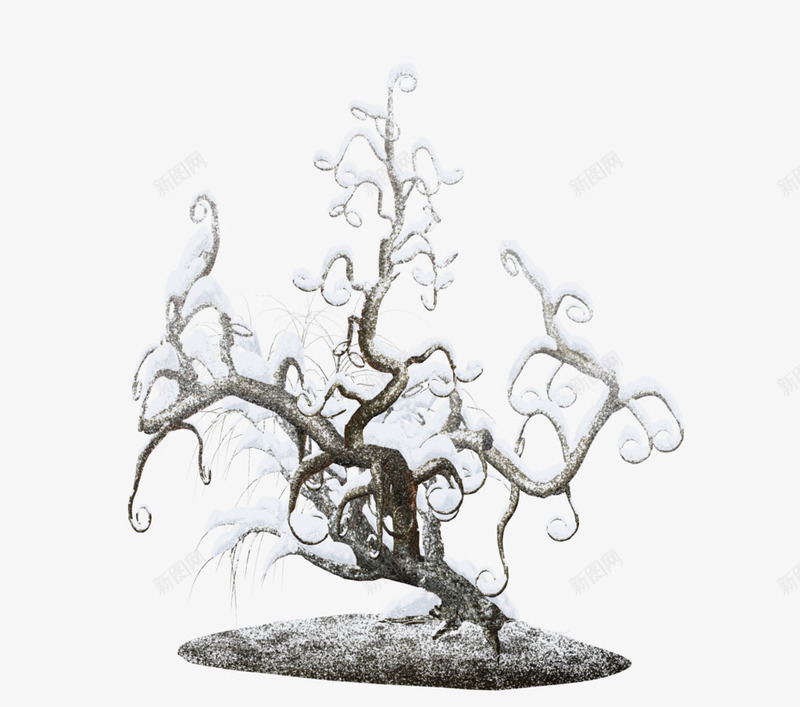覆盖着雪的松树png免抠素材_88icon https://88icon.com 松树png素材 覆盖着雪