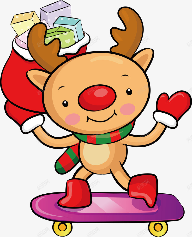 圣诞麋鹿png免抠素材_88icon https://88icon.com 卡通 圣诞 圣诞快乐 圣诞挂件 圣诞狂欢 圣诞礼物 圣诞老人 圣诞节装饰 圣诞装饰 礼物袋 麋鹿