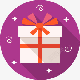 白色礼品盒紫色背景png免抠素材_88icon https://88icon.com 白色 礼品盒 紫色 背景