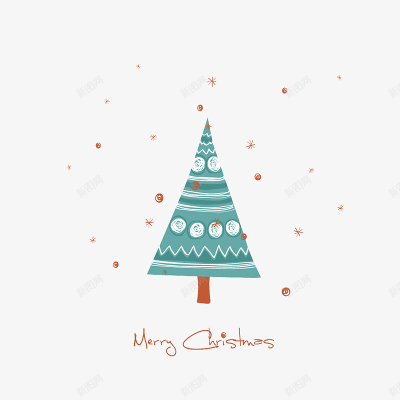 童趣圣诞树插画png免抠素材_88icon https://88icon.com 圣诞树 圣诞节 手绘 插画