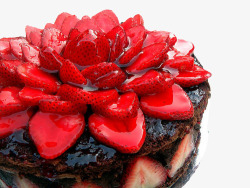 草莓巧克力蛋糕素材