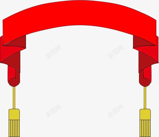 标题栏png免抠素材_88icon https://88icon.com 中国风 喜庆 条幅 标签 横幅 横条 红色标题栏