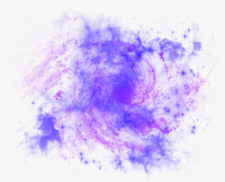 蓝紫色星云宇宙太空素材
