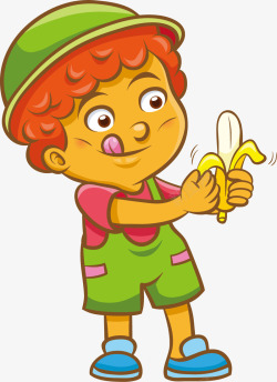 猴子吃香蕉吃水果的儿童高清图片