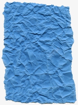 蓝色皱纹纸张素材