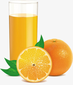 一杯橙汁素材