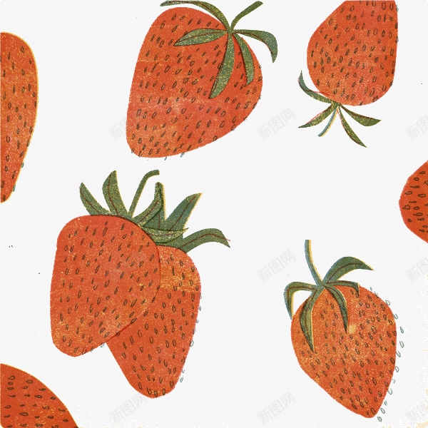 草莓插画图案艺术png免抠素材_88icon https://88icon.com 创意 图案 插画 艺术 草莓 设计