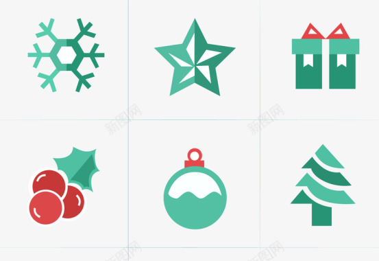 礼物大派送圣诞节创意图标图标