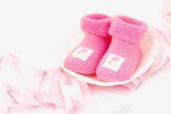 保暖的鞋子鲜花宝宝婴儿鞋高清图片