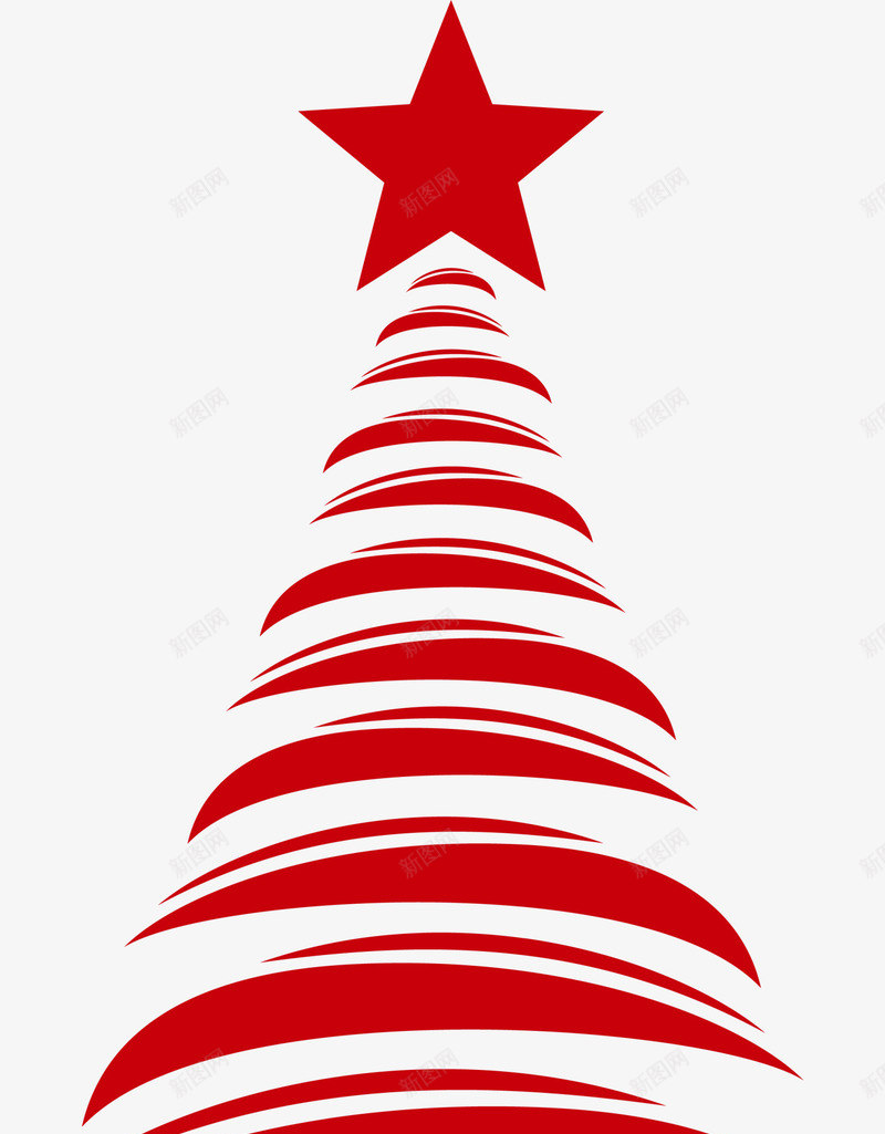 圣诞节红色圣诞树png免抠素材_88icon https://88icon.com 喜庆 圣诞树线条 圣诞节 星星装饰品 简约圣诞树 红色圣诞树 红色星星