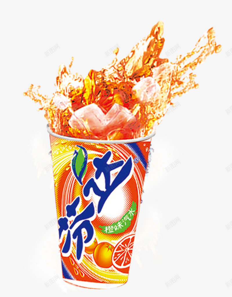 芬达png免抠素材_88icon https://88icon.com 夏天 解暑 饮料