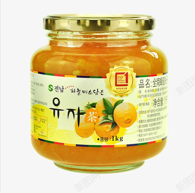 产品实物柚子茶png免抠素材_88icon https://88icon.com 果汁果肉 柚子茶 韩国进口