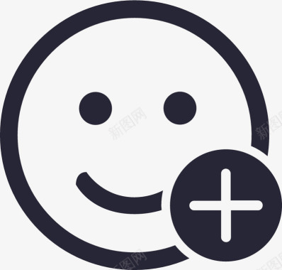 QQ表情图标添加表情矢量图图标图标