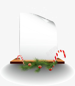 圣诞节纸张边框装饰矢量图素材