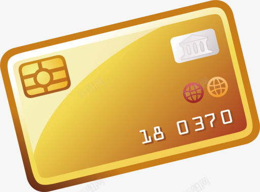 卡片优惠券银行卡金融商务图标矢量图图标