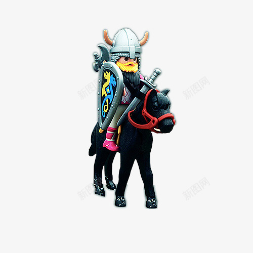 卡通玩偶骑士png免抠素材_88icon https://88icon.com 卡通 战士 玩偶 盾牌 马 骑士