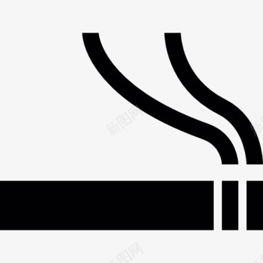 雪茄香烟吸烟的标志图标图标