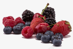 蓝莓山莓草莓素材