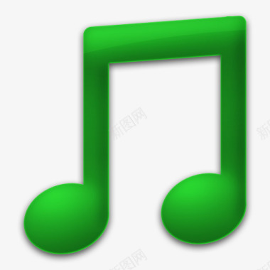 绿色的音乐符号icon图标图标