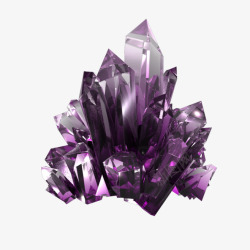 紫色水晶亮光素材