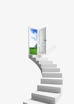 科技高楼台阶高清图片
