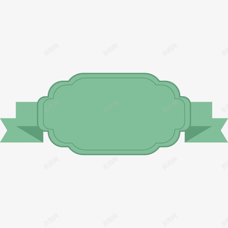 绿色节日空白标签矢量图ai免抠素材_88icon https://88icon.com 卡通 浅绿色 节日 矢量图